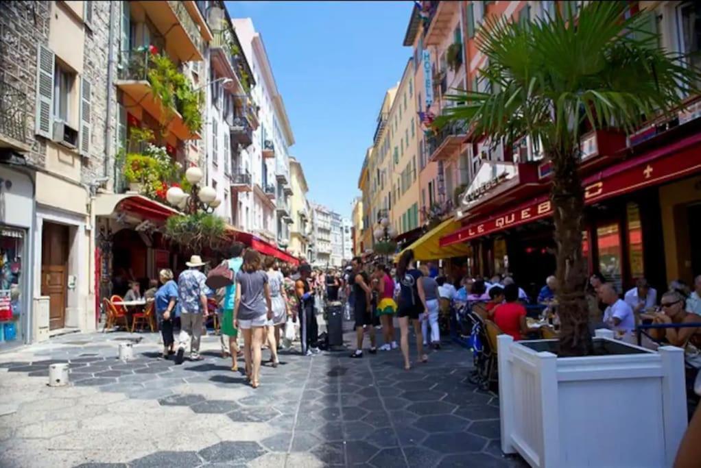 Studio A Louer Au Coeur Du Carre Dor A Nice, Rue Dalpozzo A 150 Metres Des Plages Kültér fotó